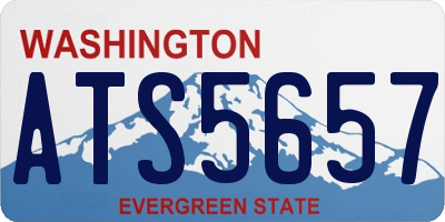 WA license plate ATS5657