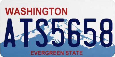WA license plate ATS5658
