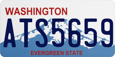 WA license plate ATS5659