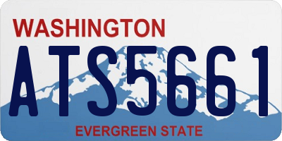 WA license plate ATS5661