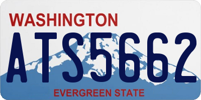 WA license plate ATS5662