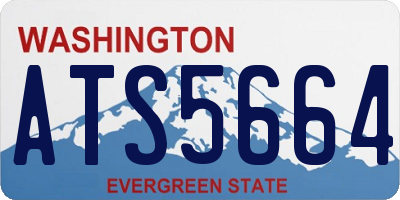 WA license plate ATS5664