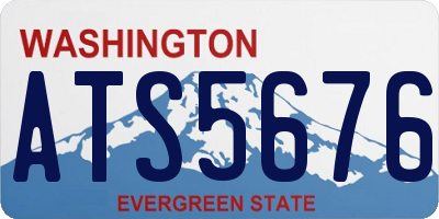 WA license plate ATS5676