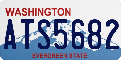 WA license plate ATS5682