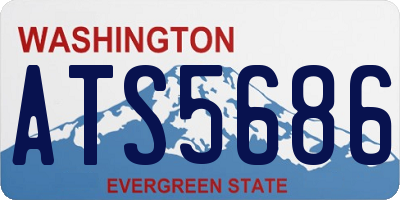 WA license plate ATS5686