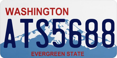 WA license plate ATS5688