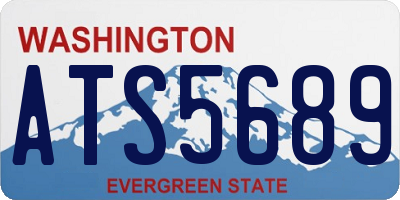 WA license plate ATS5689