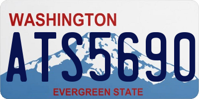 WA license plate ATS5690