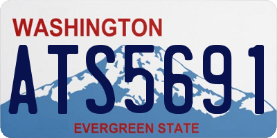 WA license plate ATS5691