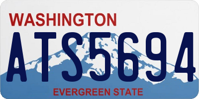 WA license plate ATS5694