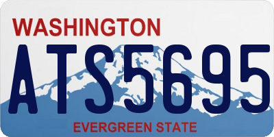 WA license plate ATS5695