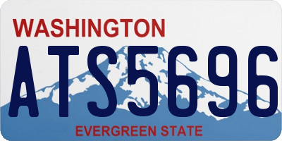 WA license plate ATS5696