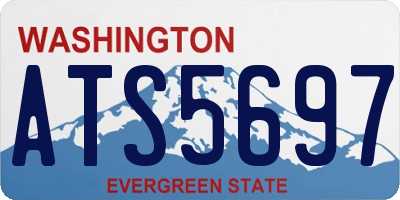WA license plate ATS5697