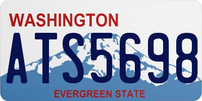 WA license plate ATS5698