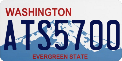 WA license plate ATS5700