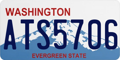 WA license plate ATS5706