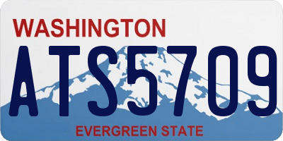 WA license plate ATS5709