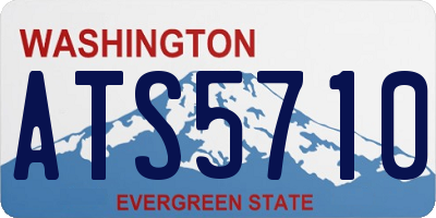 WA license plate ATS5710