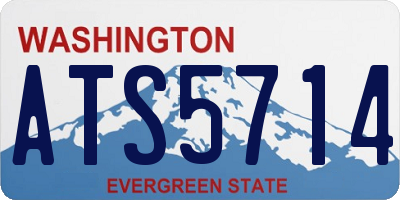 WA license plate ATS5714