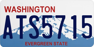 WA license plate ATS5715