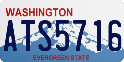 WA license plate ATS5716