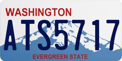 WA license plate ATS5717