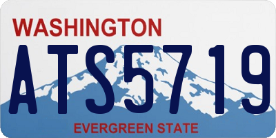 WA license plate ATS5719