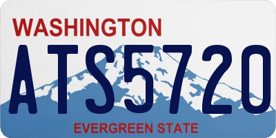 WA license plate ATS5720