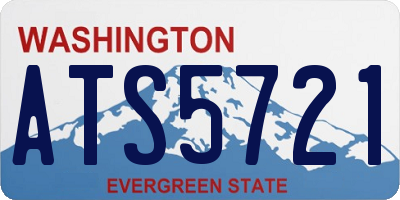 WA license plate ATS5721