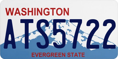 WA license plate ATS5722