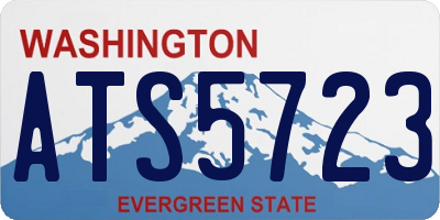 WA license plate ATS5723