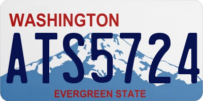 WA license plate ATS5724