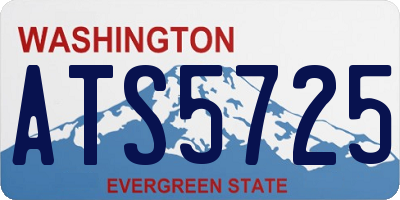 WA license plate ATS5725