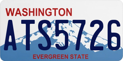WA license plate ATS5726