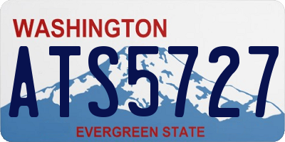 WA license plate ATS5727