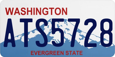 WA license plate ATS5728