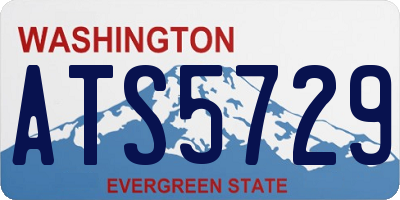 WA license plate ATS5729