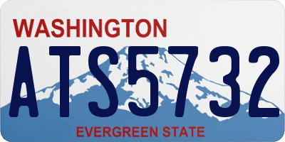 WA license plate ATS5732
