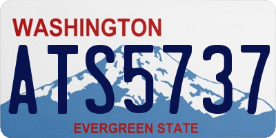 WA license plate ATS5737