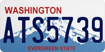 WA license plate ATS5739