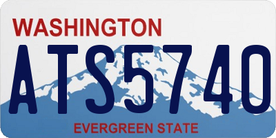 WA license plate ATS5740