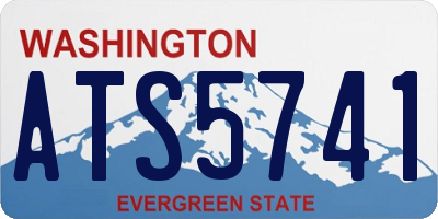 WA license plate ATS5741