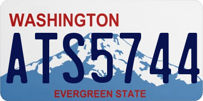 WA license plate ATS5744