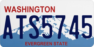 WA license plate ATS5745