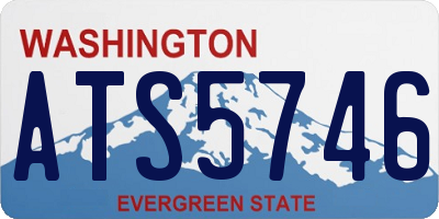 WA license plate ATS5746