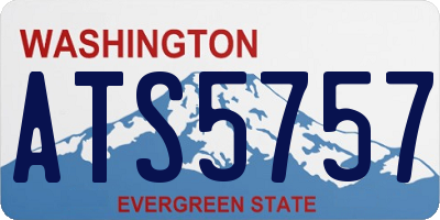 WA license plate ATS5757