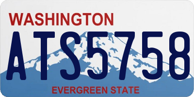 WA license plate ATS5758