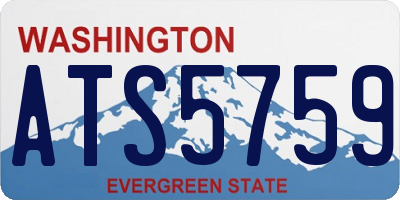 WA license plate ATS5759