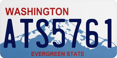 WA license plate ATS5761