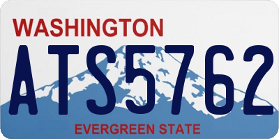 WA license plate ATS5762